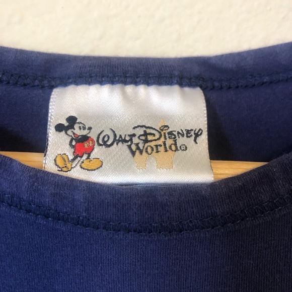 Walt Disney World Mickey Mouse Navy Blue Short Sleeve Tee Shirt Woman’s XL - Picture 6 of 8